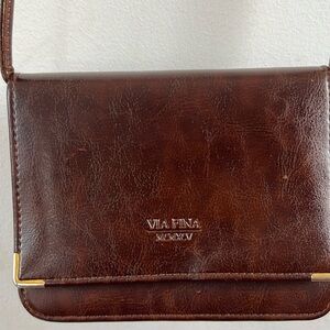 Via Fina faux leather crossbody purse